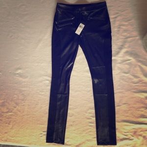 BCBG black Stephen Moto legging